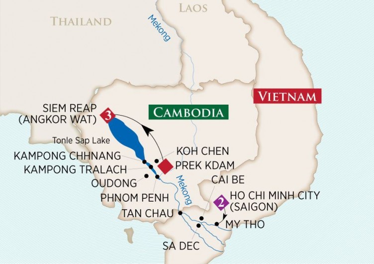 Lotus Cruises 4 dagar Kambodja/Vietnam